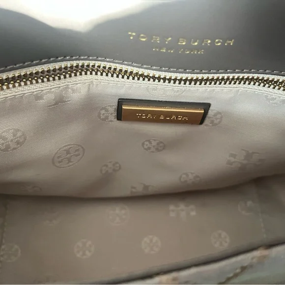 Tory Burch Willa Grey Quilted Versatile Shoulder Crossbody Bag - Picture 11 of 15